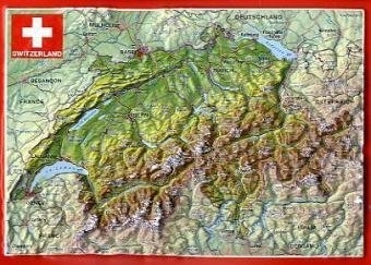 Cartolina Svizzera in rilievo Cartolina Svizzera in rilievo