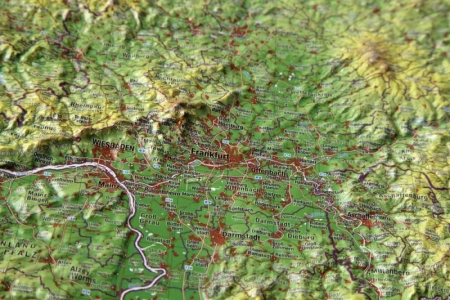 Rilievo mappa 3D Assia grande