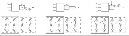 Commutatore di batteria a 3 poli