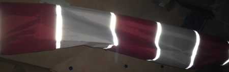 Coprivento SAFETY 40cm rosso-bianco