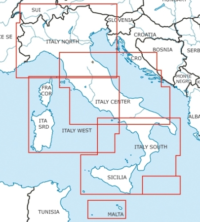 Rogersdata VFR Carta Italia Sardegna Ovest Corsica 2025