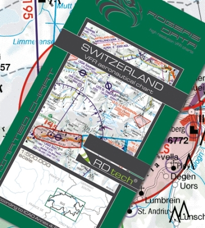 Rogersdata Carta VFR Svizzera 500k 2025 Rogersdata Carta VFR Svizzera 500k 2025