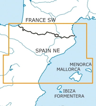 Rogersdata VFR Karte Spagna Nord Est 500k 2025