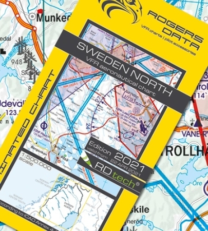 Rogersdata VFR Mappa Svezia Nord 500k 2025 Rogersdata VFR Mappa Svezia Nord 500k 2025
