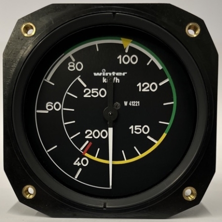 Indicatore dinamico di velocità dellaria UL-Birdy 57mm con marcatura a colori Indicatore dinamico di velocità dellaria UL-Birdy 57mm con marcatura a colori