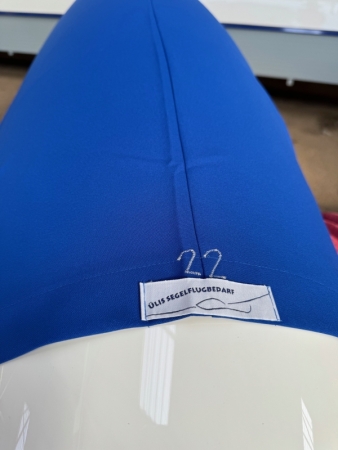 Tettuccio copri polvere blu biposto