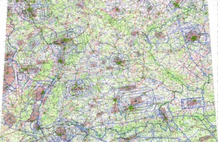 ICAO-Wandkarte 1:500 000 Deutschland Nord, edizione 2025