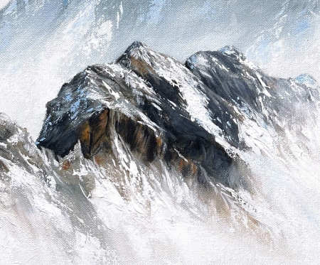 Quadro originale JU52 sopra le Alpi
