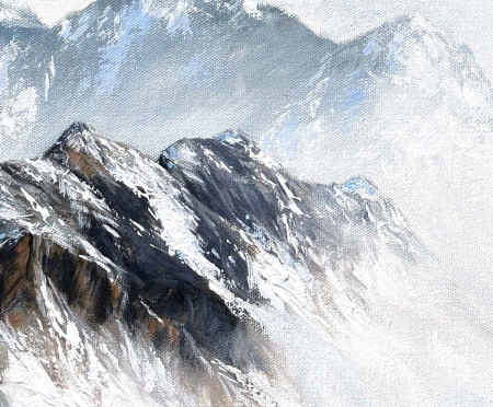 Stampa darte Zia Ju sopra le Alpi