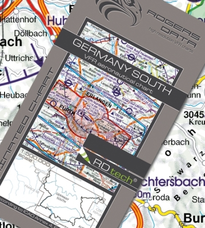 Rogersdata VFR Karte Germania Sud 2025 Rogersdata VFR Karte Germania Sud 2025
