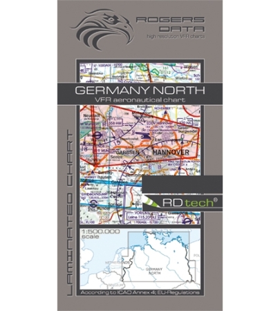 Rogersdata VFR Karte Germania Nord 2025