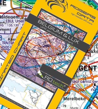Rogersdata Carta VFR Belgio Lussemburgo 500k 2025 Rogersdata Carta VFR Belgio Lussemburgo 500k 2025