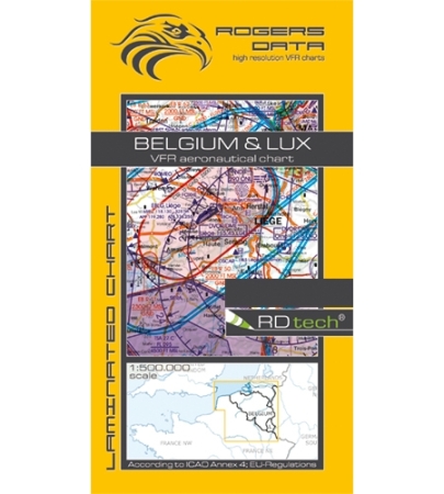 Rogersdata Carta VFR Belgio Lussemburgo 500k 2025
