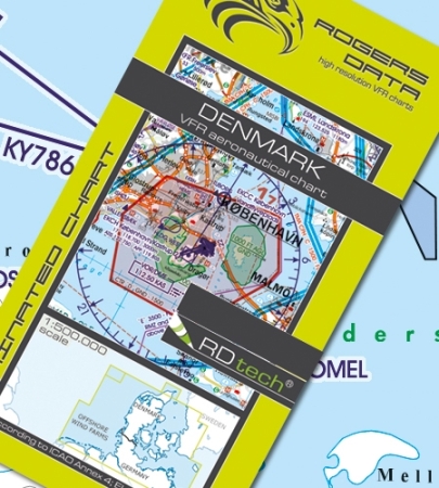 Rogersdata VFR Mappa Danimarca 500k 2025 Rogersdata VFR Mappa Danimarca 500k 2025