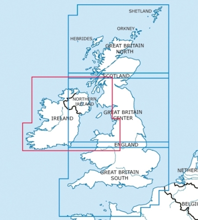 Rogersdata VFR Karte Inghilterra centro 500k 2025