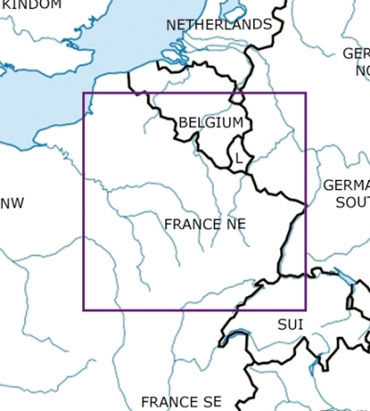 Rogersdata Carta VFR Francia Nord Est 500k 2025