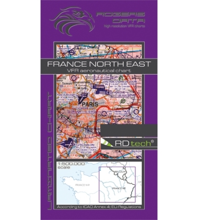 Rogersdata Carta VFR Francia Nord Est 500k 2025