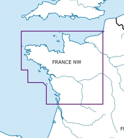 Rogersdata Carta VFR Francia Nord Ovest 500k 2025