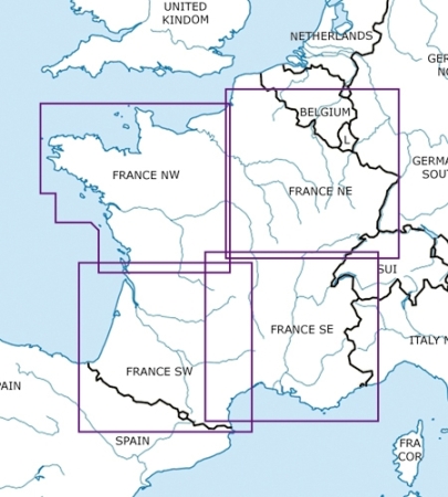 Rogersdata Carta VFR Francia Nord Ovest 500k 2025