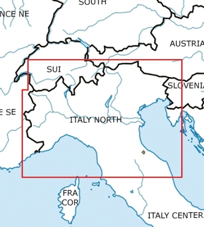 Rogersdata Carta VFR Italia Nord 500k 2025