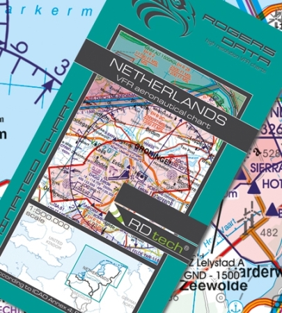 Rogersdata VFR chart Paesi Bassi 500k 2025 Rogersdata VFR chart Paesi Bassi 500k 2025