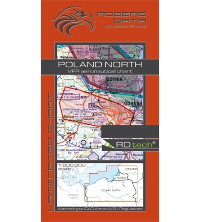 Rogersdata VFR Mappa Polonia Nord 500k 2025