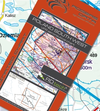 Rogersdata Mappa VFR Polonia Sud Ovest 500k 2025 Rogersdata Mappa VFR Polonia Sud Ovest 500k 2025