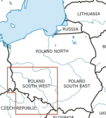 Rogersdata Mappa VFR Polonia Sud Ovest 500k 2025