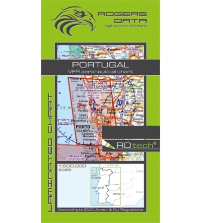 Rogersdata VFR Mappa Portogallo 500k 2025