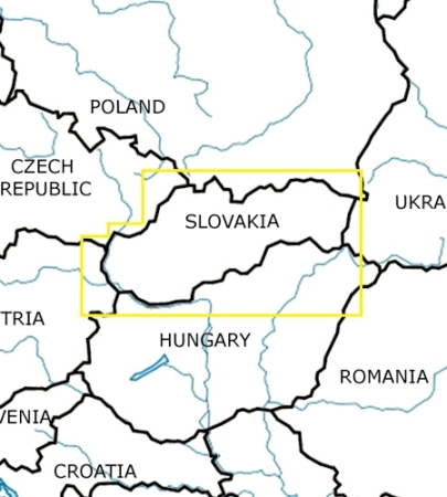 Rogersdata VFR Karte Slovacchia 500k 2025