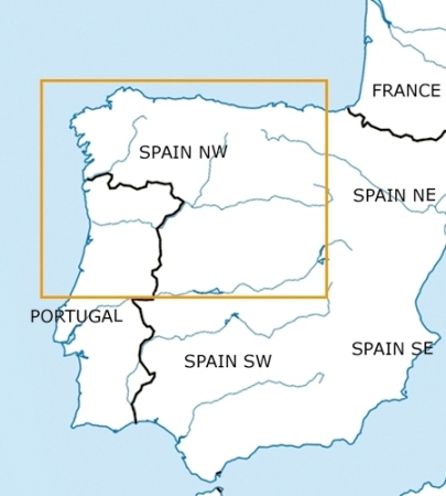Rogersdata Mappa VFR Spagna Nord Ovest 500k 2025