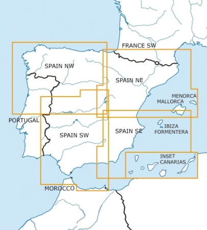 Rogersdata Mappa VFR Spagna Nord Ovest 500k 2025