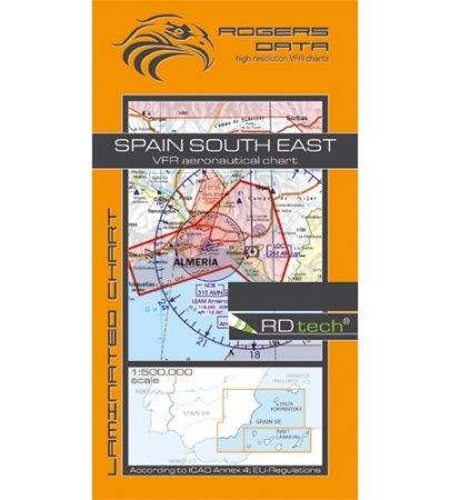 Rogersdata Carta VFR Spagna Sud Est 500k 2025