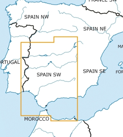 Rogersdata Mappa VFR Spagna Sud Ovest 500k 2025