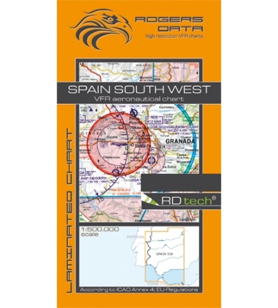 Rogersdata Mappa VFR Spagna Sud Ovest 500k 2025