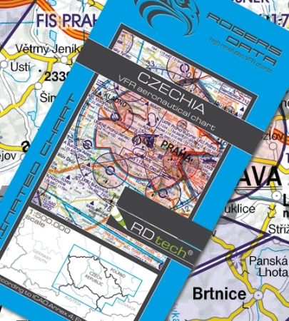 Rogersdata VFR Karte Repubblica Ceca 500k 2025 Rogersdata VFR Karte Repubblica Ceca 500k 2025
