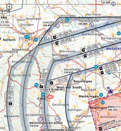 Carta OFMA del volo a vela ED-2 Stoccarda 2025 Carta OFMA del volo a vela ED-2 Stoccarda 2025