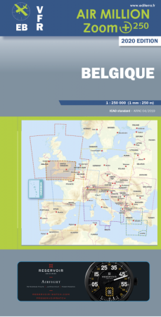Airmillion Zoom Belgio 1:250.000 2025