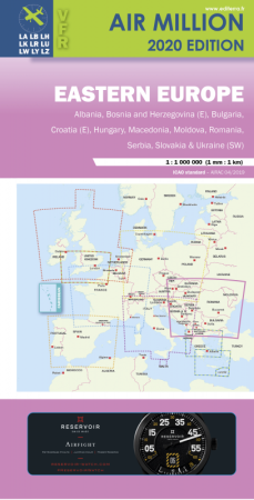Airmillion Europa orientale 1:1.000.000 2025