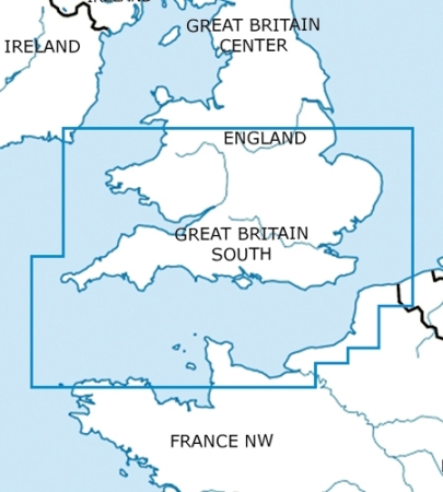 Rogersdata VFR Karte Inghilterra Sud 500k 2025