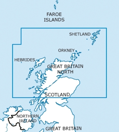 Rogersdata VFR Karte Inghilterra Nord 500k 2025