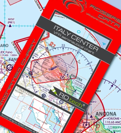 Rogersdata VFR Mappa Italia Centro 500k 2025 Rogersdata VFR Mappa Italia Centro 500k 2025