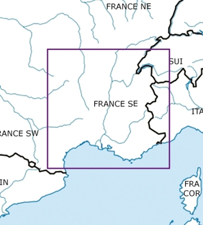 Rogersdata Carta VFR Francia Sud Est 500k 2025