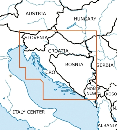 Rogersdata Carta VFR Croazia e Bosnia Erzegovina -500k 2025