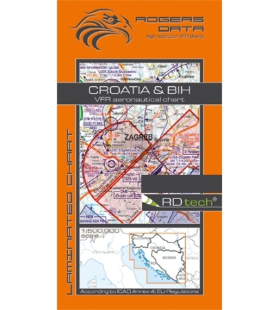 Rogersdata Carta VFR Croazia e Bosnia Erzegovina -500k 2025