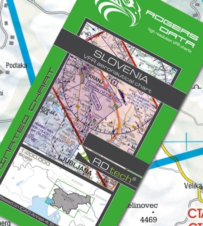 Rogersdata Carta VFR Slovenia 200k 2025 Rogersdata Carta VFR Slovenia 200k 2025