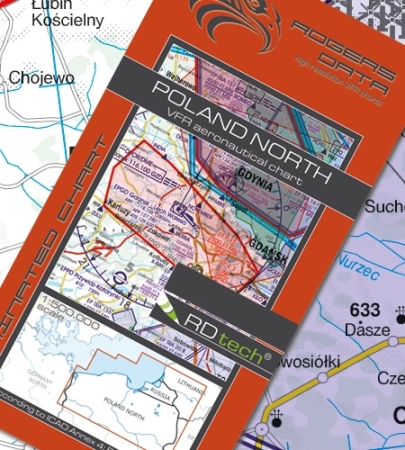 Rogersdata VFR Mappa Polonia Nord 500k 2025 Rogersdata VFR Mappa Polonia Nord 500k 2025