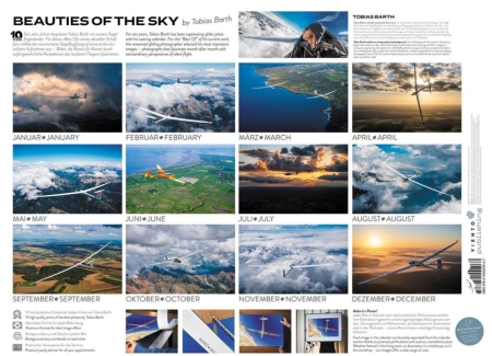 Calendario fotografico Beauties of the sky 2027 di Tobi Barth, formato DIN A2+