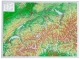Mappa in rilievo 3D Svizzera grande
