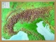 Mappa in rilievo 3D Alpi grande